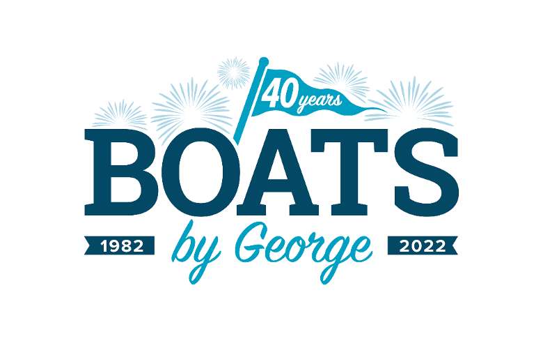 Boats By George 40th Anniversary Logo