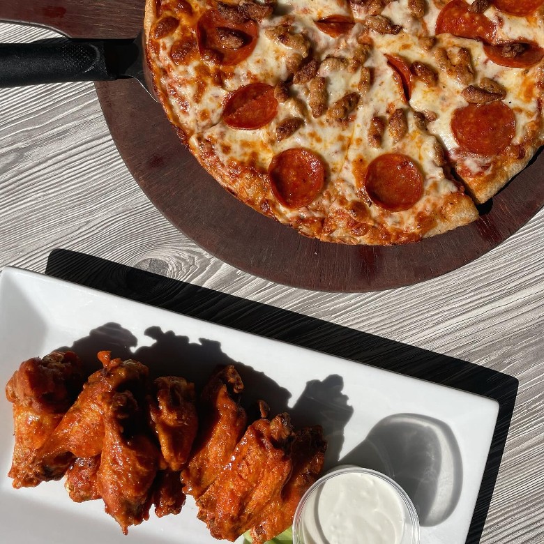 pizza and wings