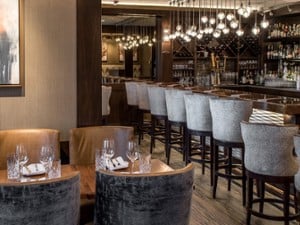 fine dining space and bar