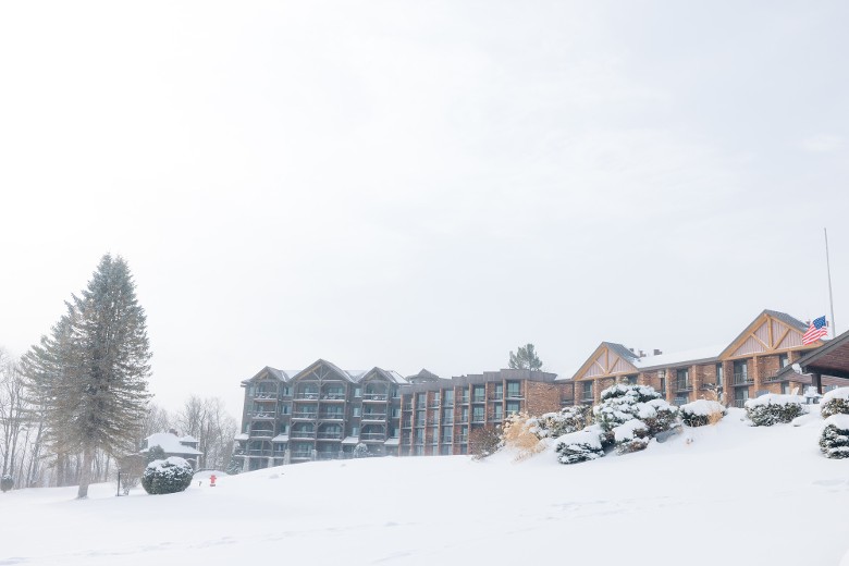 hotel in the winter