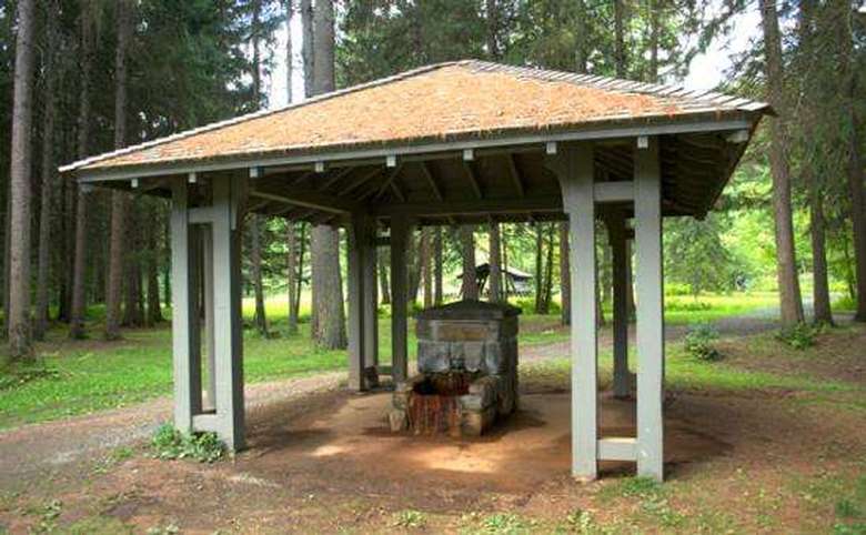 pavilion protecting karista spring