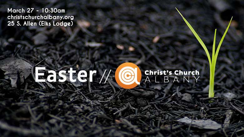 advertisement for an easter sunday service