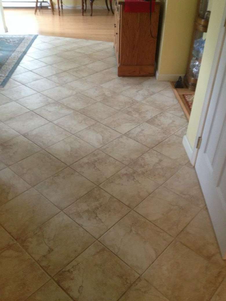 square tiles covering a floor