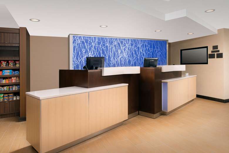 Lobby and front desk of the Fairfield