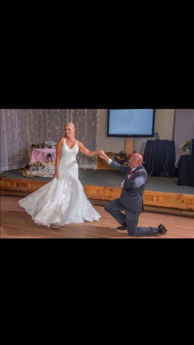 Our happy couple, Sean and Cassandra, dancing on their wedding day