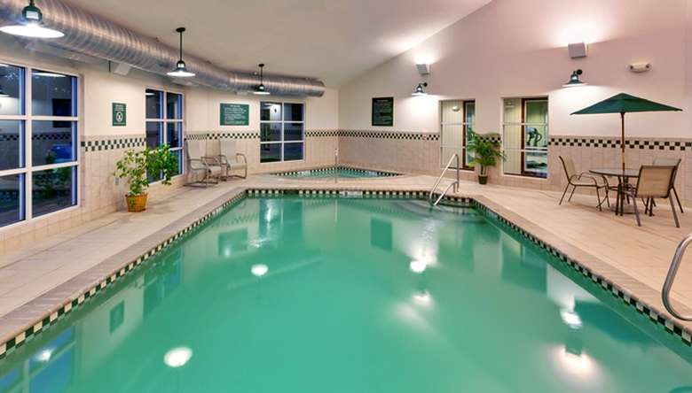 hotel indoor pool and hot tub