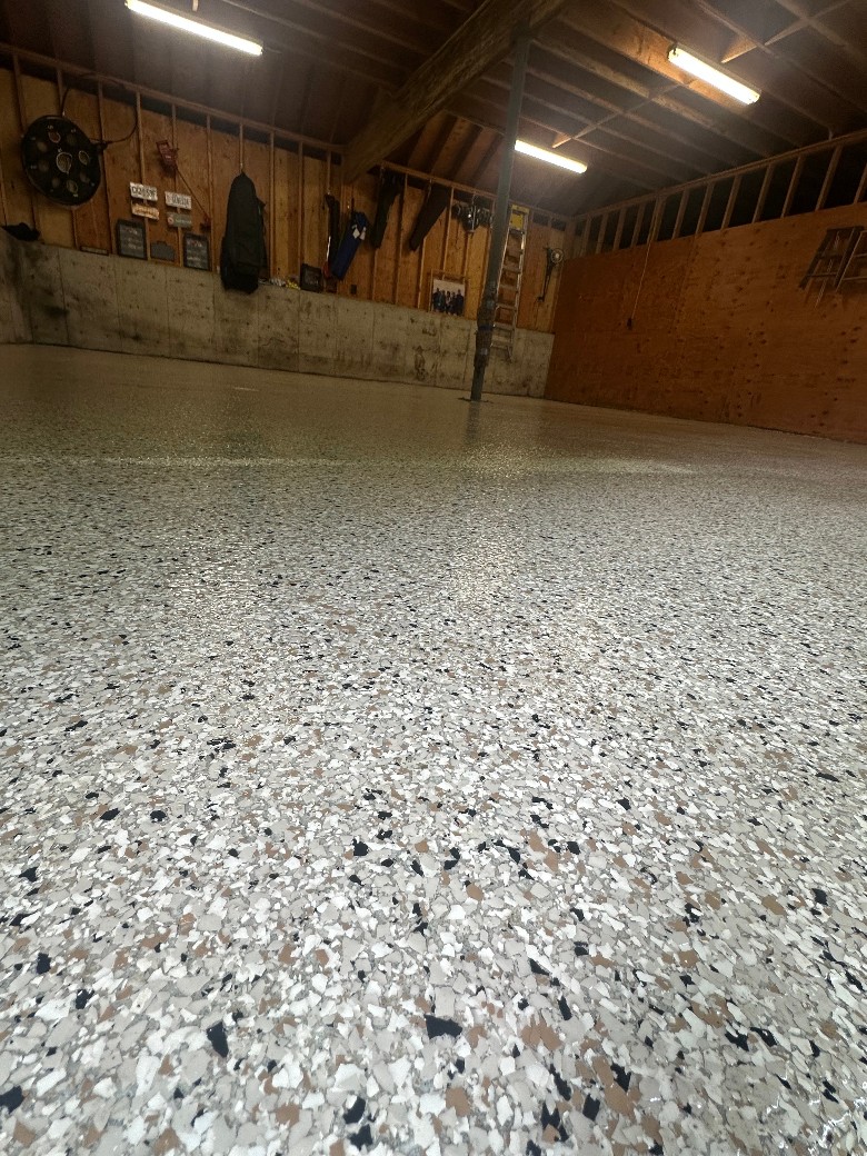 epoxy finished garage