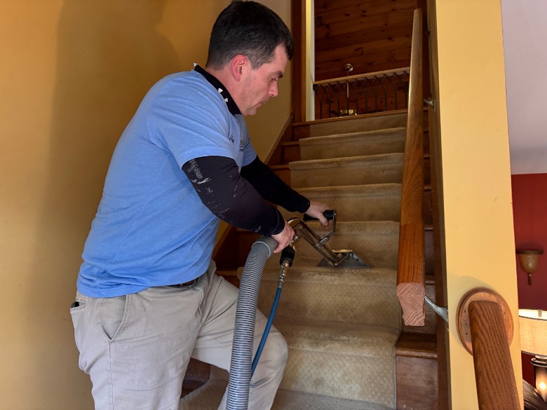 One of our finest tech's hard at work.