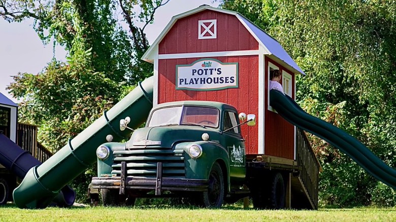 slides at potts playhouses