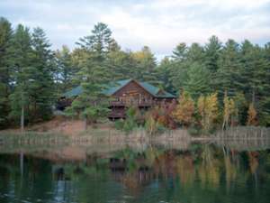 lodge on lake