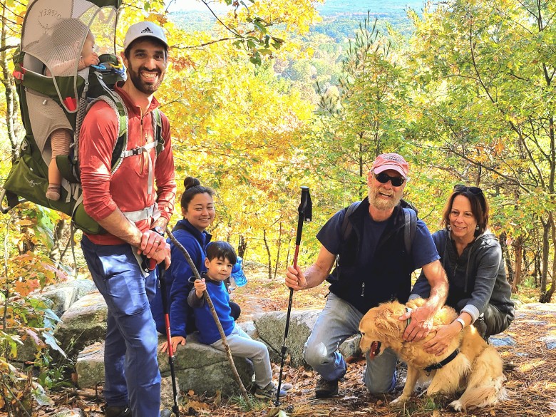 Hiking trails and scenic overlooks near Artisanal Brew Works in Saratoga Springs NY with family and dog