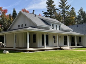 exterior of a white house