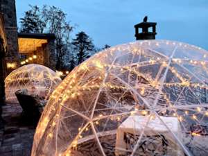 Dine Under the Stars in a heated igloo!