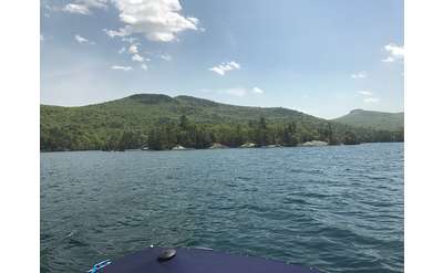 Approaching Agnes Island on Lake George