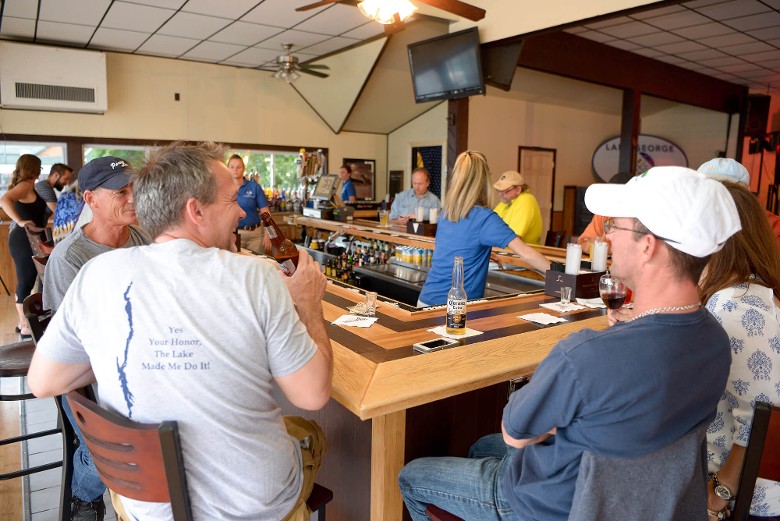 People sitting at the bar