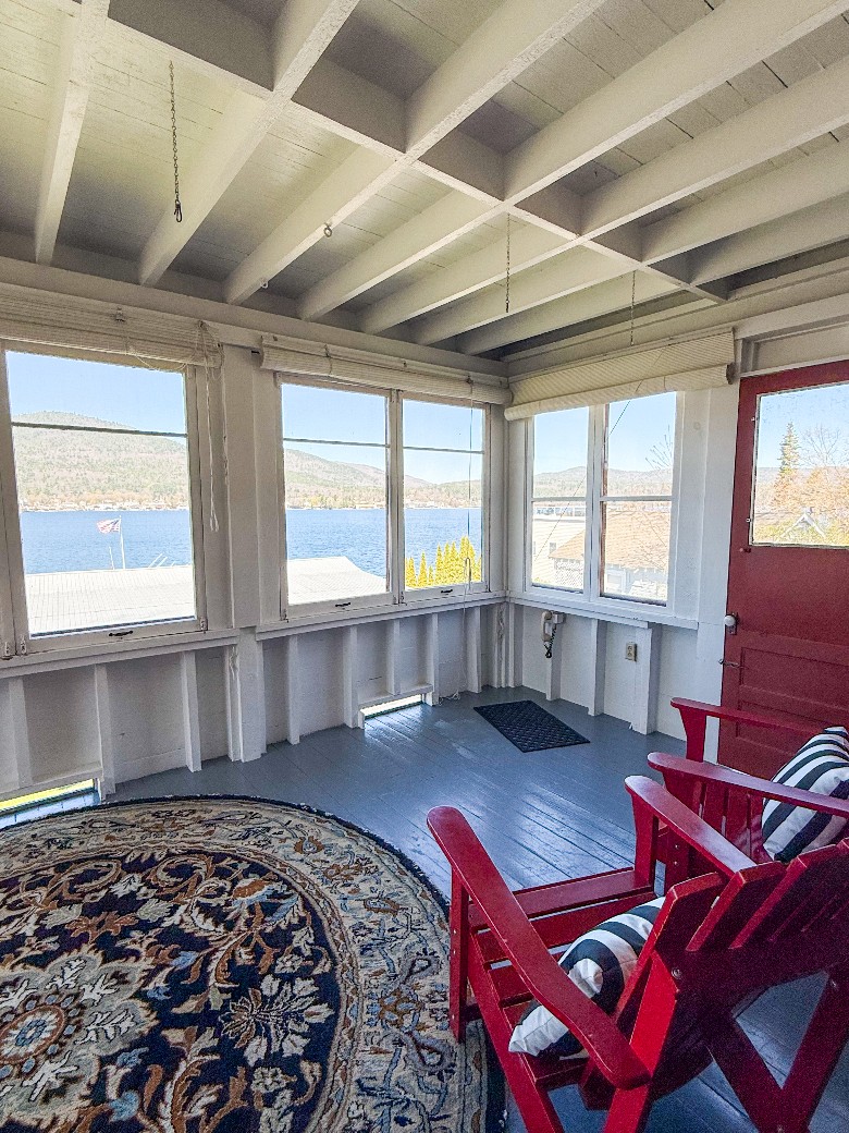 Enclosed porch located off of the living room