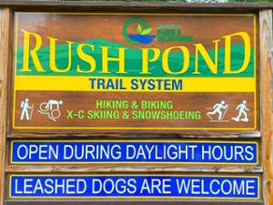 Rush Pond Trail System Sign