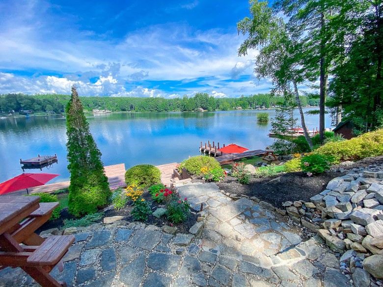Dock area with beautiful views of the lake. Fish, swim, kayak or take your boat and enjoy the lake life!