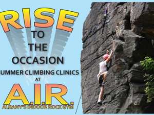 summer climbing clinics promo image