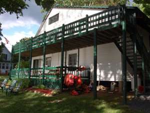 exterior of Sacandaga Lodge