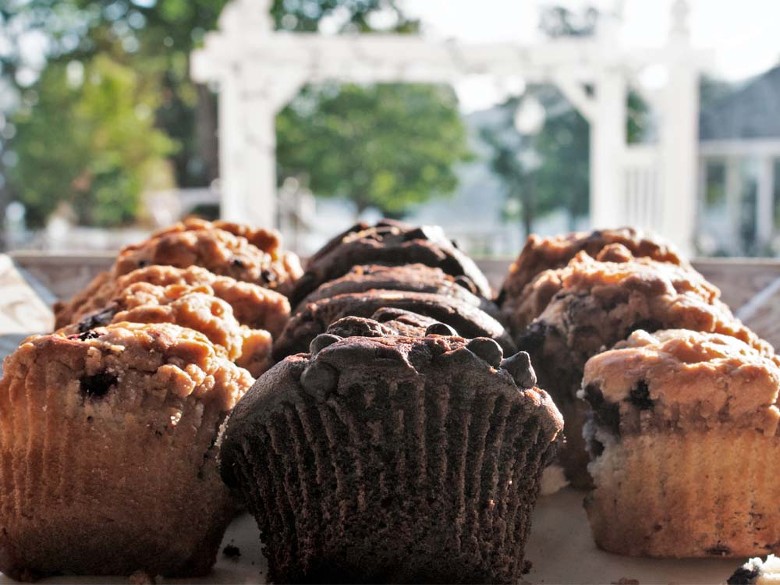 an assortment of muffins