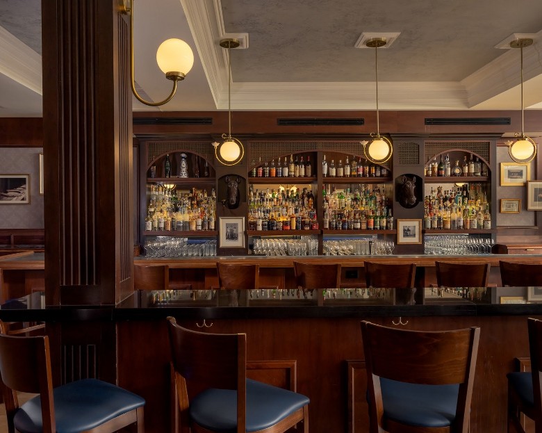 a bar area