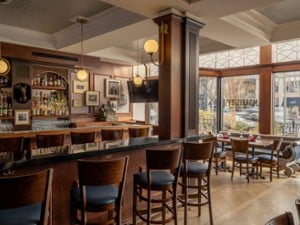 inside of dining area and bar