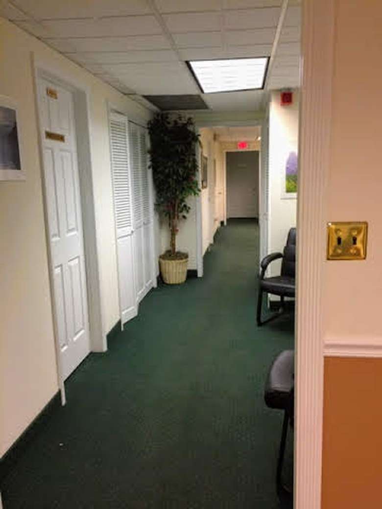 hallway in office building