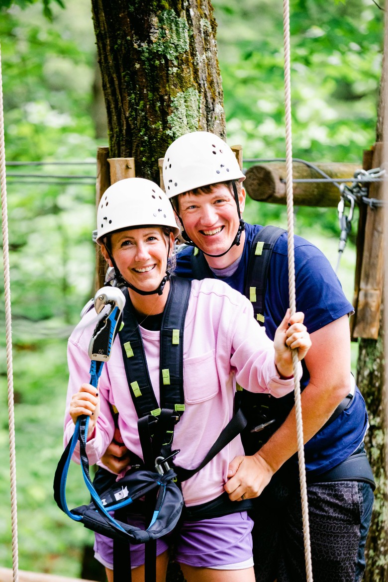 aerial park couple