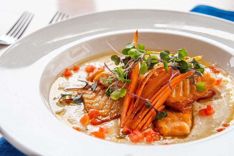 pan seared salmon medallions