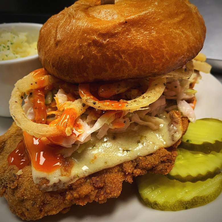 The infamous Fried Chicken Sandwich