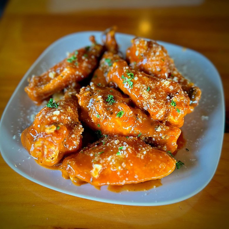 chicken wings on a plate