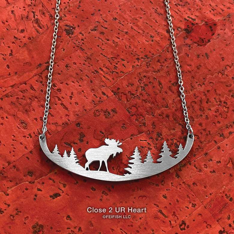 Moose Stainless Steel Necklace