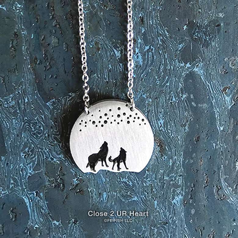 Wolves Stainless Steel Necklace