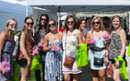 A group of friends attends the Adirondack Wine & Food Festival.