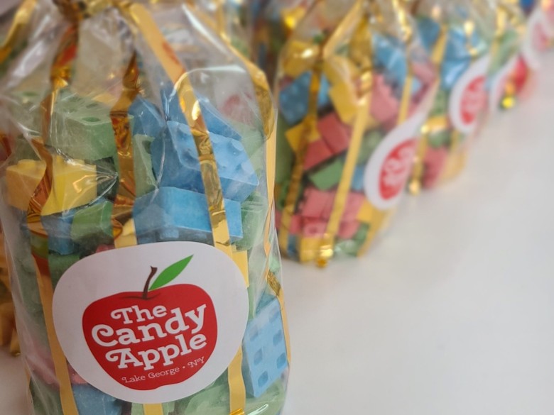 candies in Candy Apple branded bags
