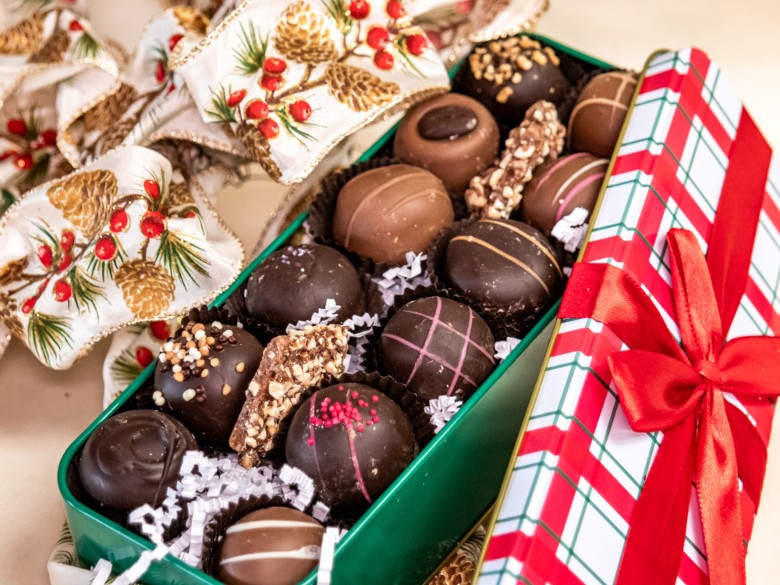truffles in a box
