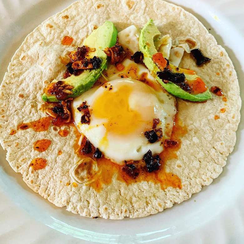 Hot Crispy Oil on eggs