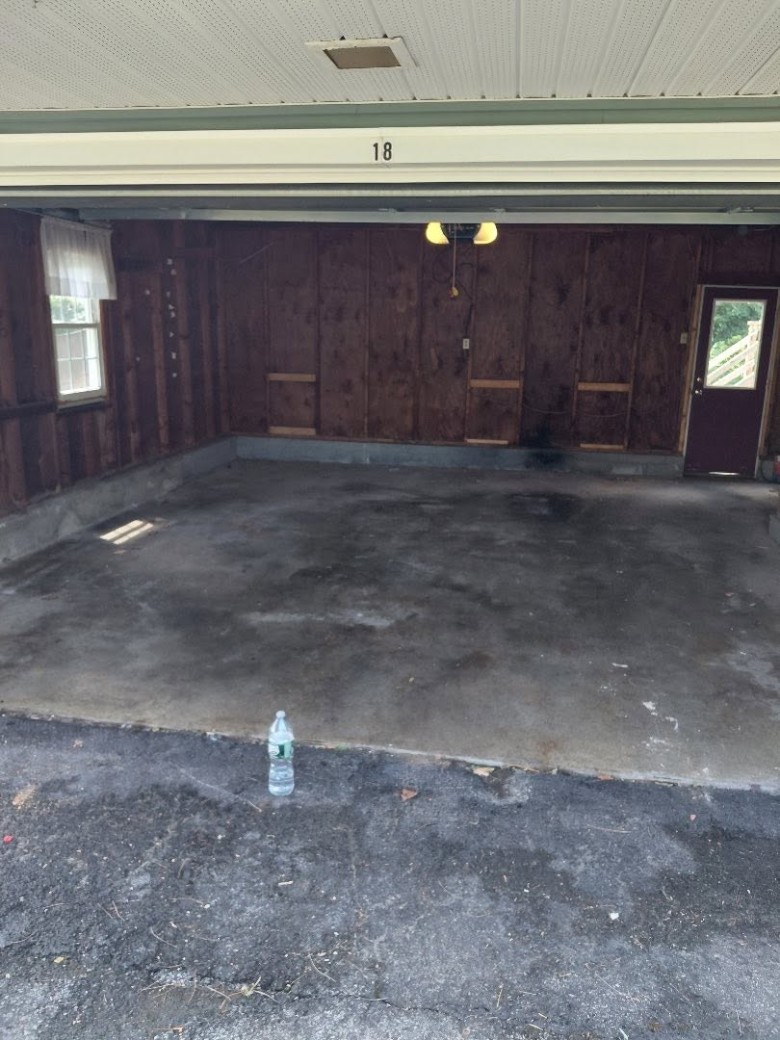 an empty garage