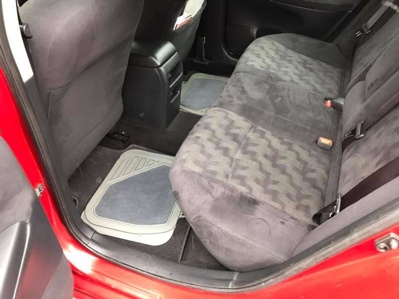 clean car back seats