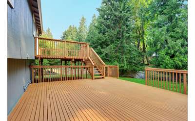 two-tiered deck