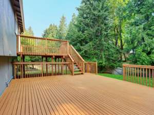 two-tiered deck
