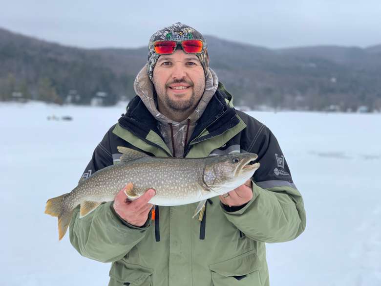 Lake trout caught and released on Lake George.