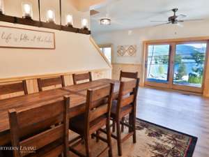 dining room table with chairs in a house