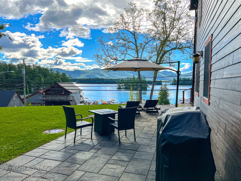 Patio area for grilling