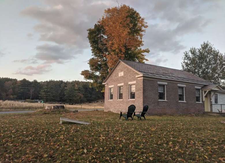schoolhouse rental in the fall