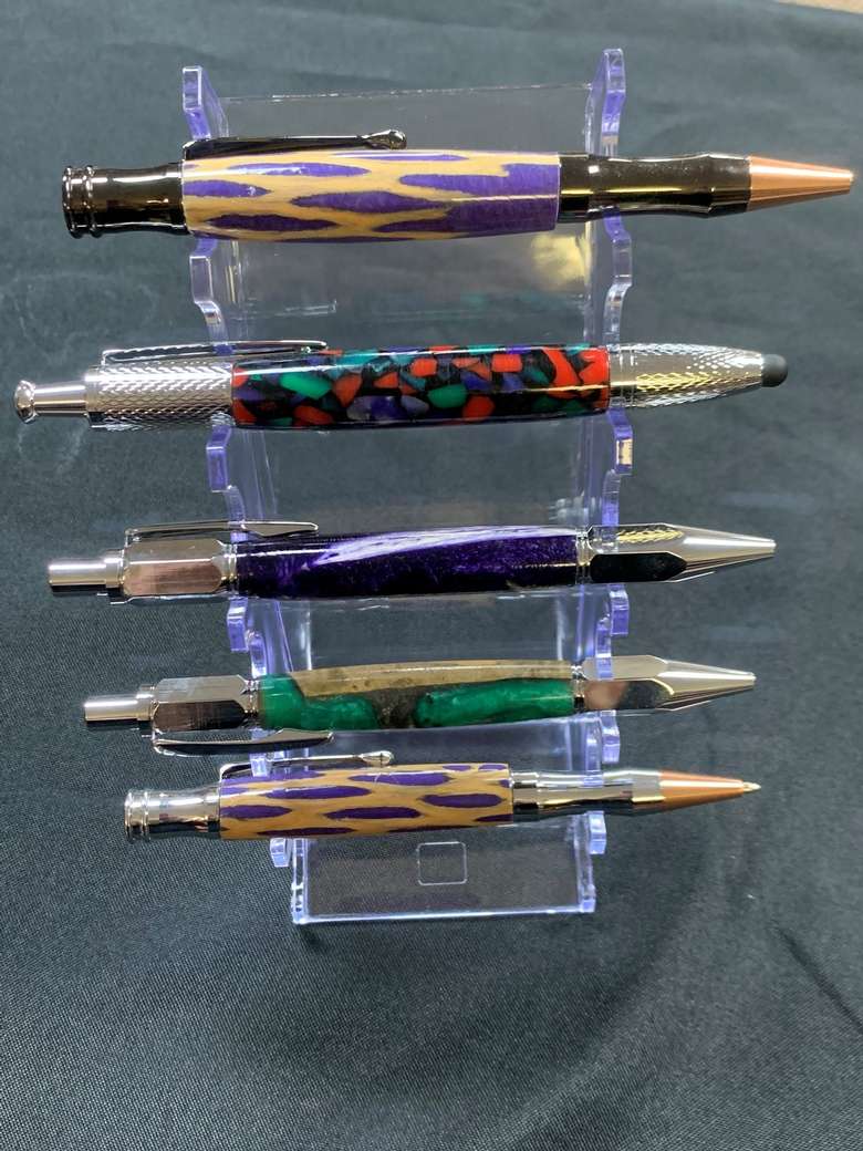 pens with colorful designs