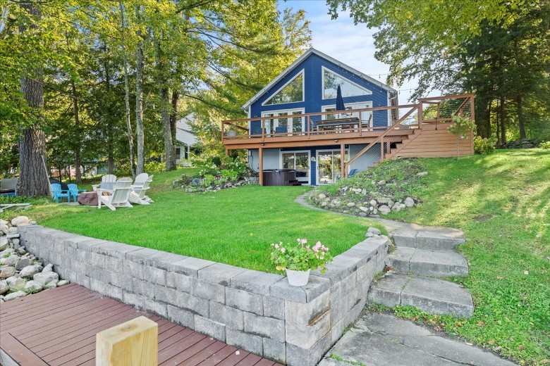 Spacious backyard.