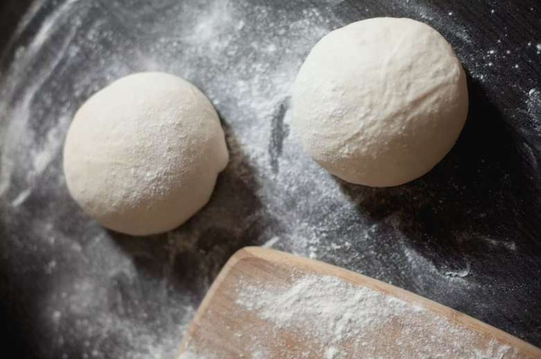 two balls of pizza dough