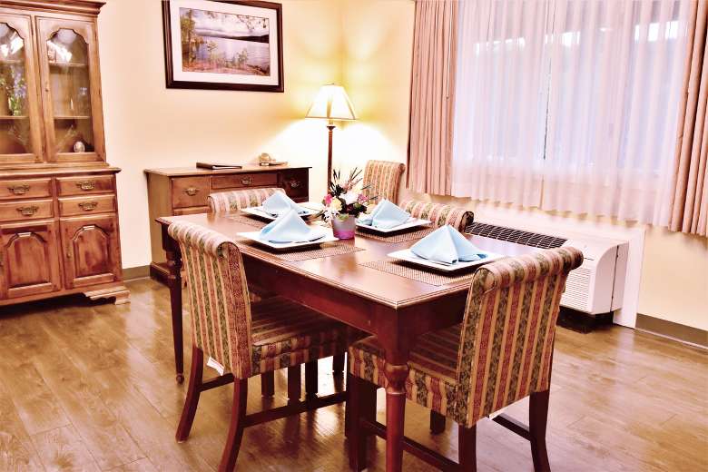 small dining room table with chairs